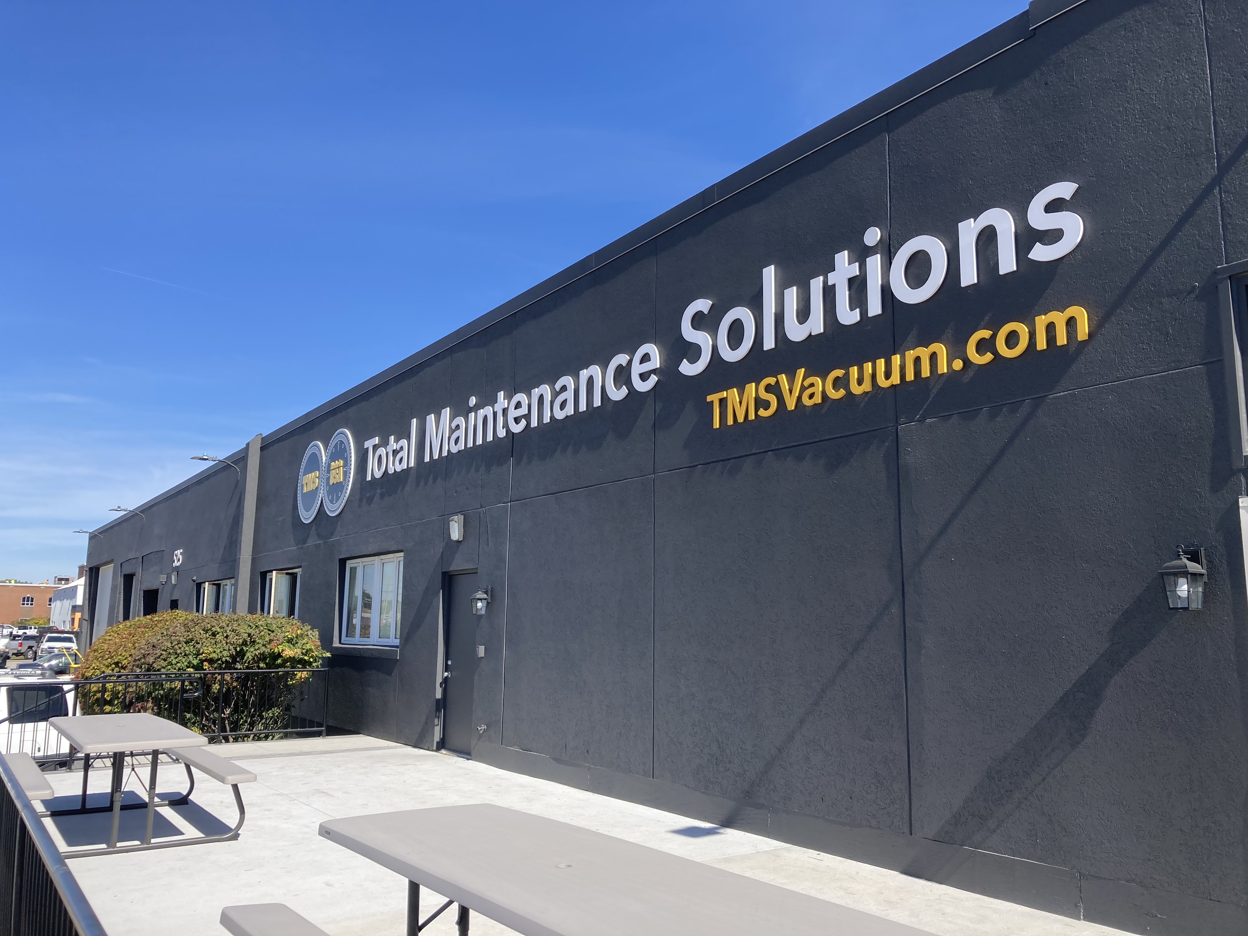 Exterior of the TMS Vacuum facility