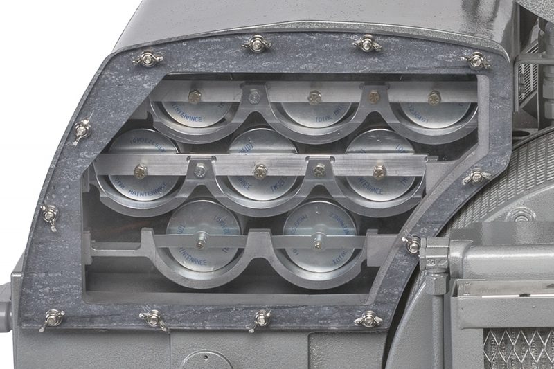 TMS630 Vacuum Pump Filter Rack Detail Photo